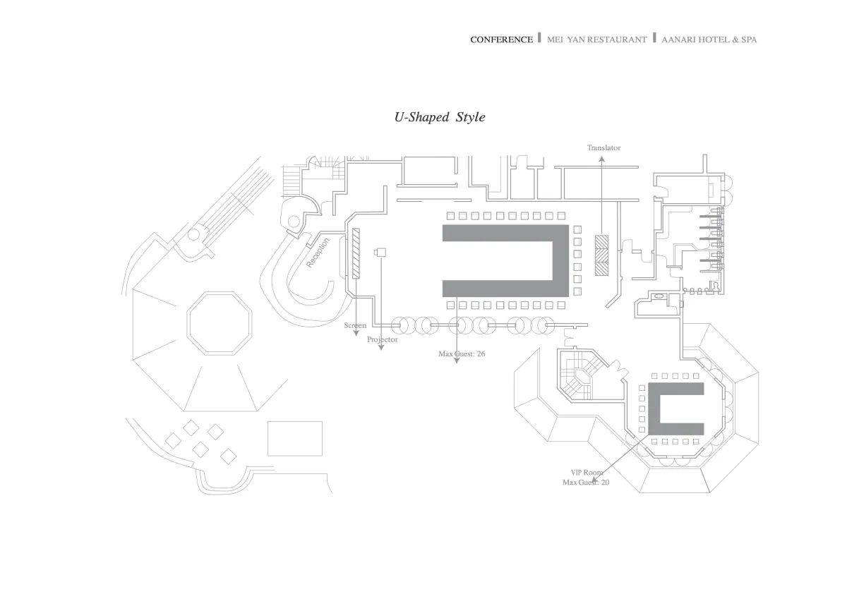 En U floor plan